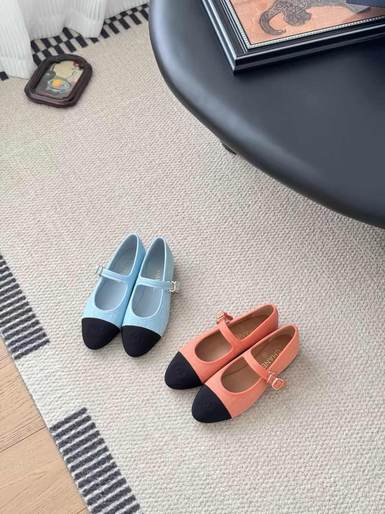 CHANE1 高品質カラーブロック メリージェーンフラットシューズ【50％割引+送料無料】