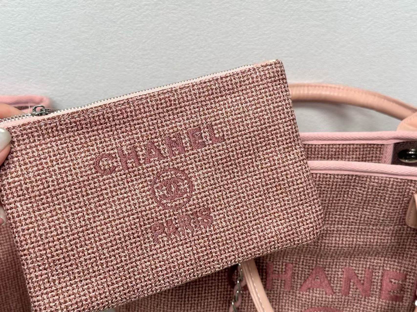 CHANE1 ピンクデニムショッピングバッグ【 50％割引+送料無料】