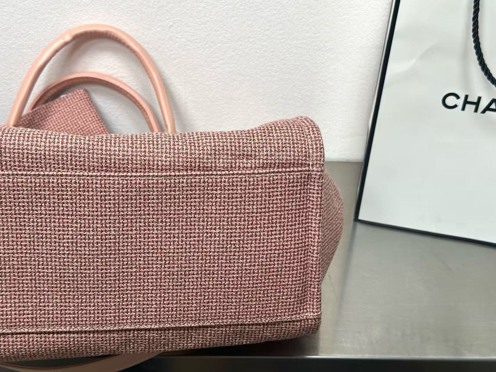 CHANE1 ピンクデニムショッピングバッグ【 50％割引+送料無料】