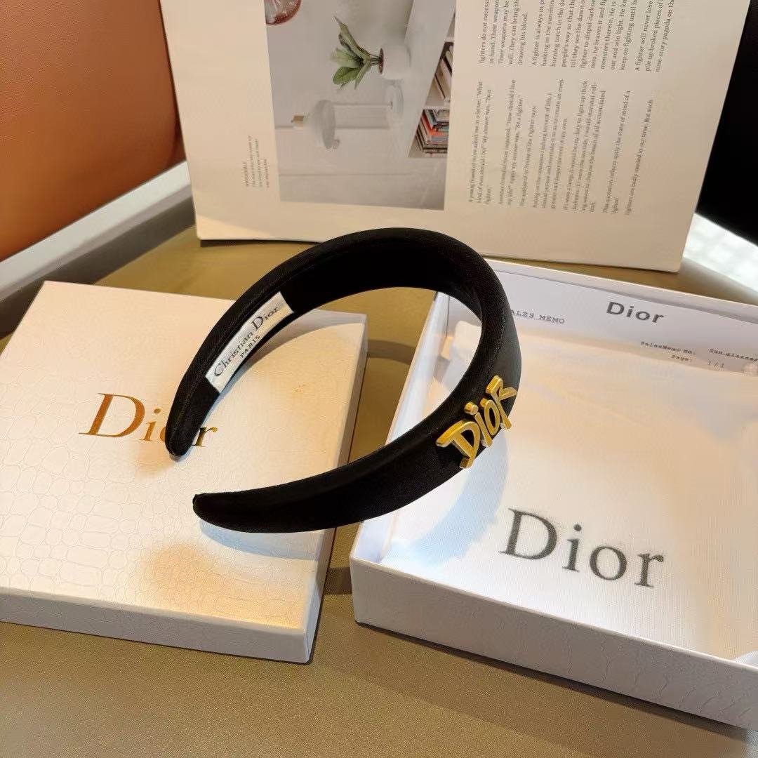 DI0R シンプルレターヘッドバンド【 50％割引+送料無料】