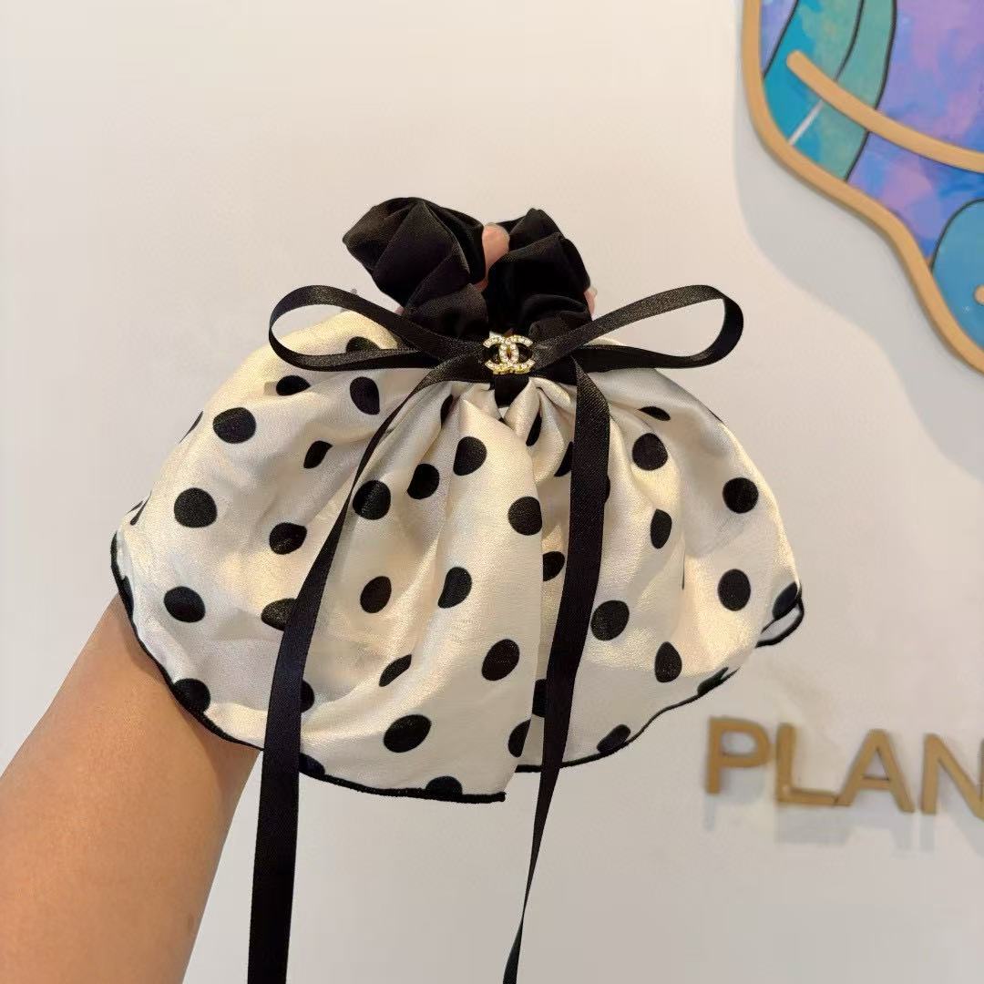 CHANE1 ドット柄ヘアリング【 50％割引+送料無料】