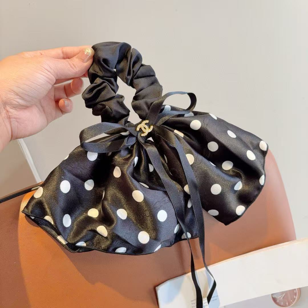 CHANE1 ドット柄ヘアリング【 50％割引+送料無料】