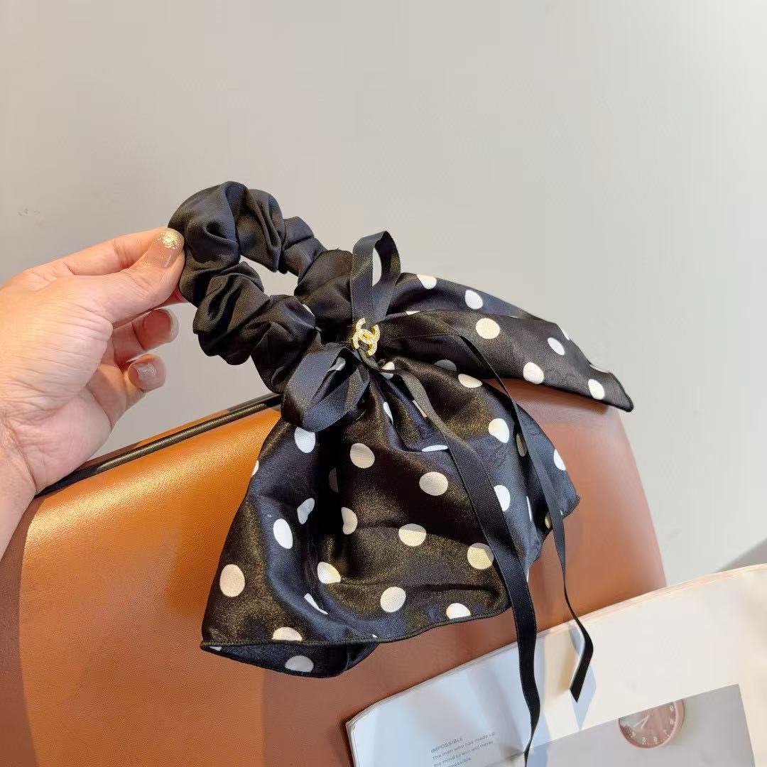 CHANE1 ドット柄ヘアリング【 50％割引+送料無料】