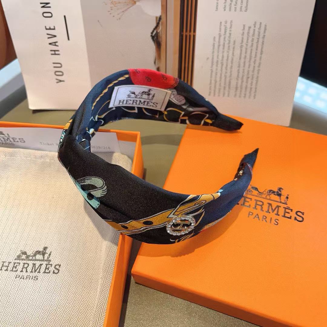 HERME5 シルクプリントヘッドバンド【 50％割引+送料無料】