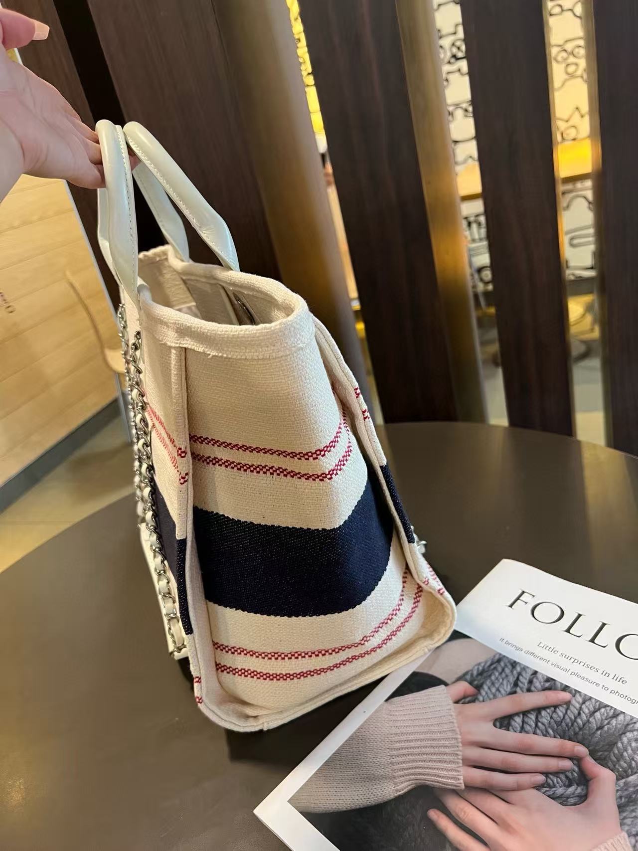 CHANE1 チェーンビーチショッピングバッグ【 50％割引+送料無料】