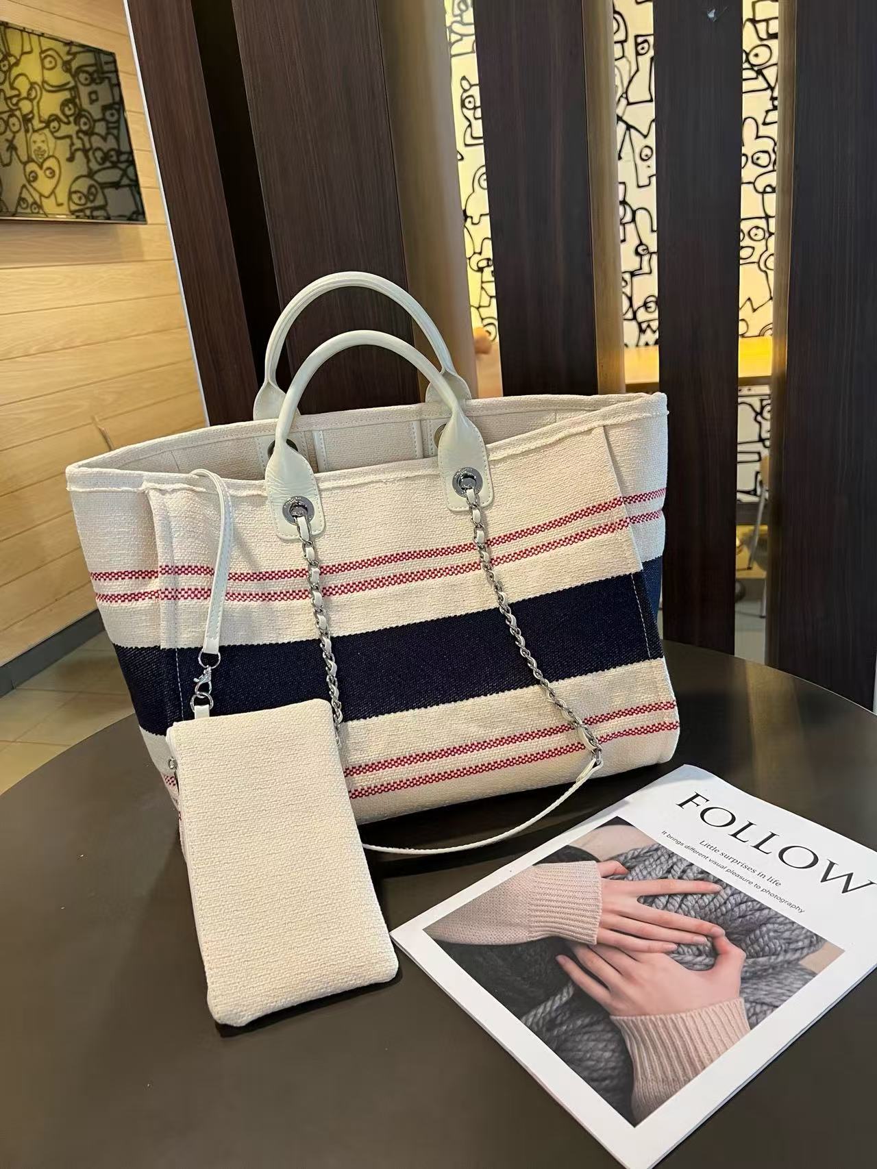 CHANE1 チェーンビーチショッピングバッグ【 50％割引+送料無料】