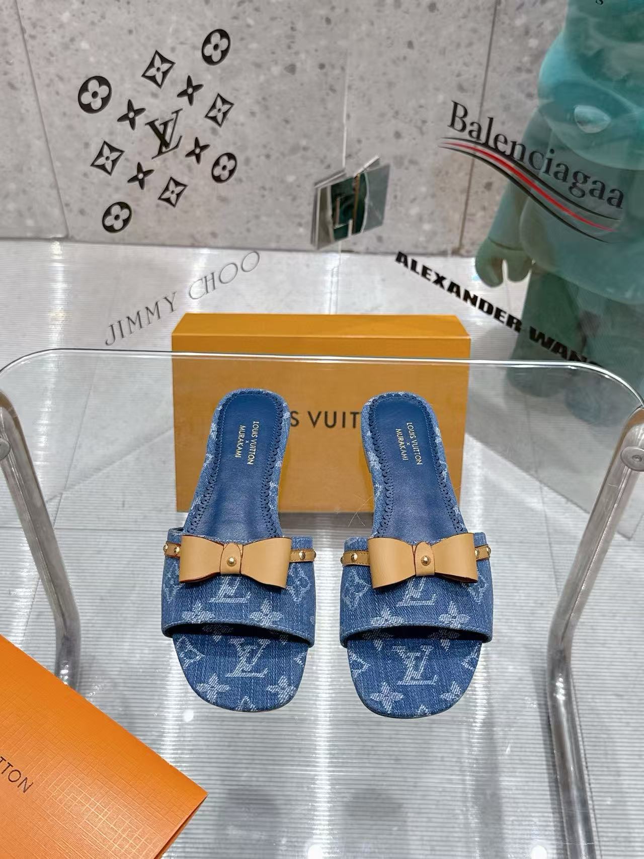 LVの高品質ボウフラットシューズ【50％割引+送料無料】