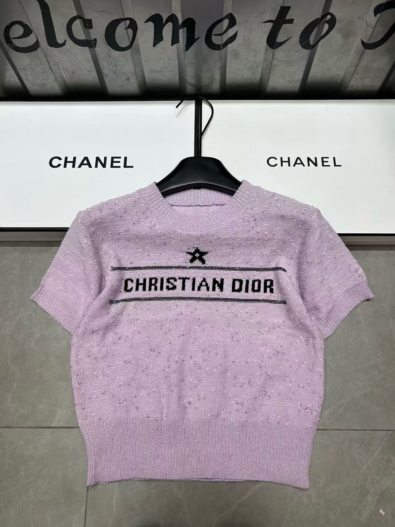 DI0R CDレタリングウールトップ【 50％割引+送料無料】