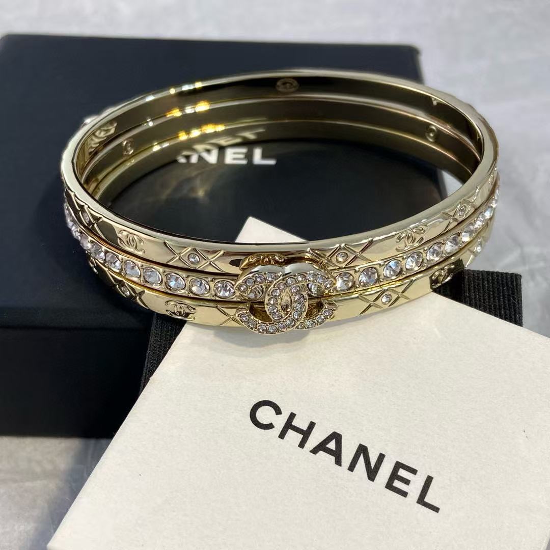 CHANE1 ダブルC スリーインワンブレスレット【 50％割引+送料無料】