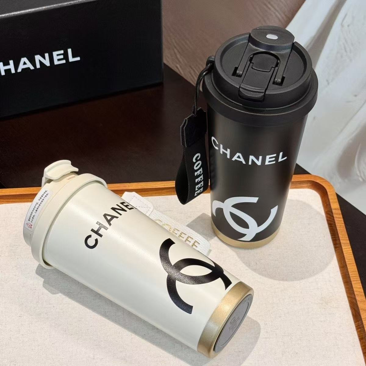 CHANE1 ダブルCステンレス製魔法瓶カップ【 50％割引+送料無料】