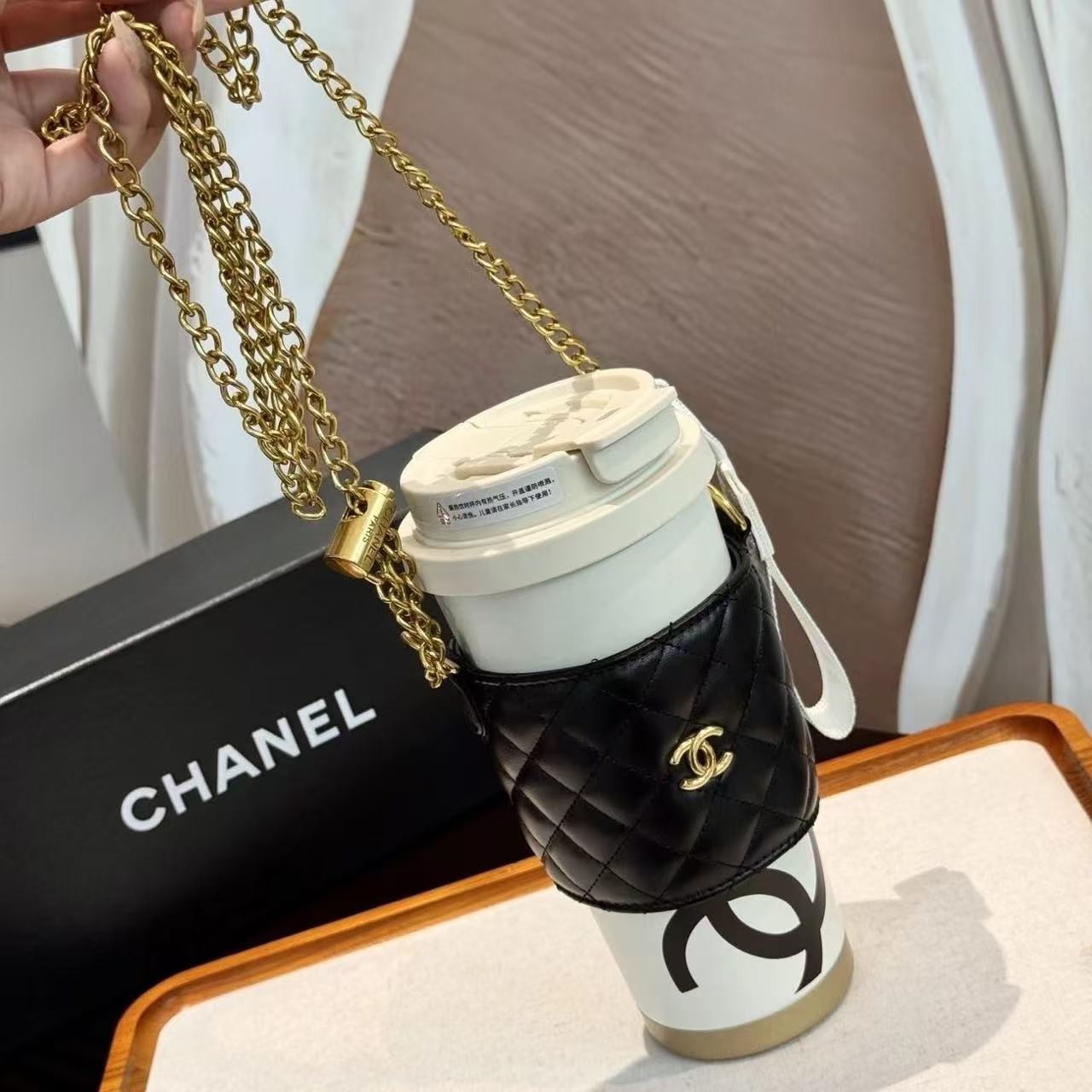 CHANE1 ダブルCステンレス製魔法瓶カップ【 50％割引+送料無料】