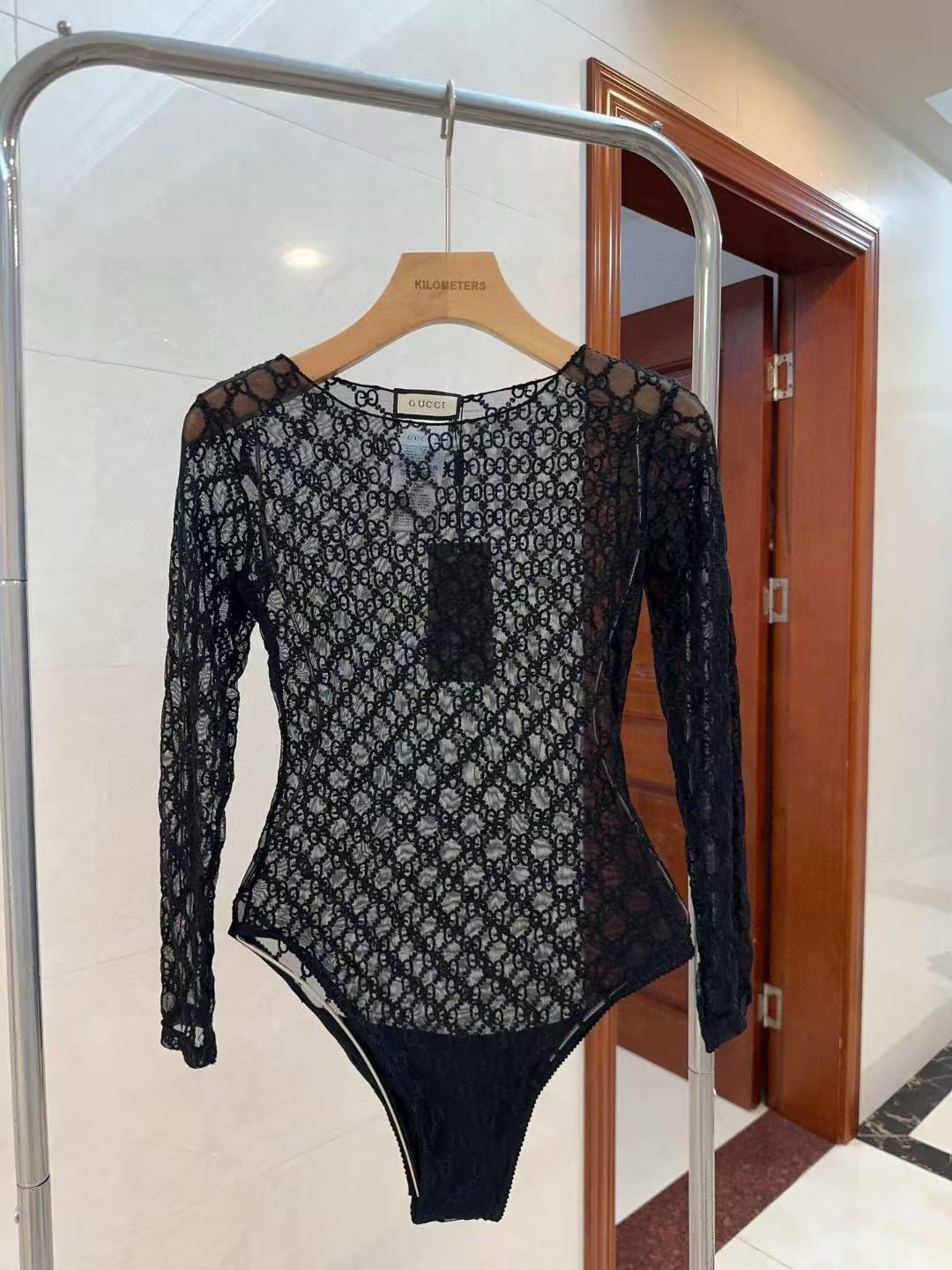 GUCC1 シースルー長袖水着【 50％割引+送料無料】