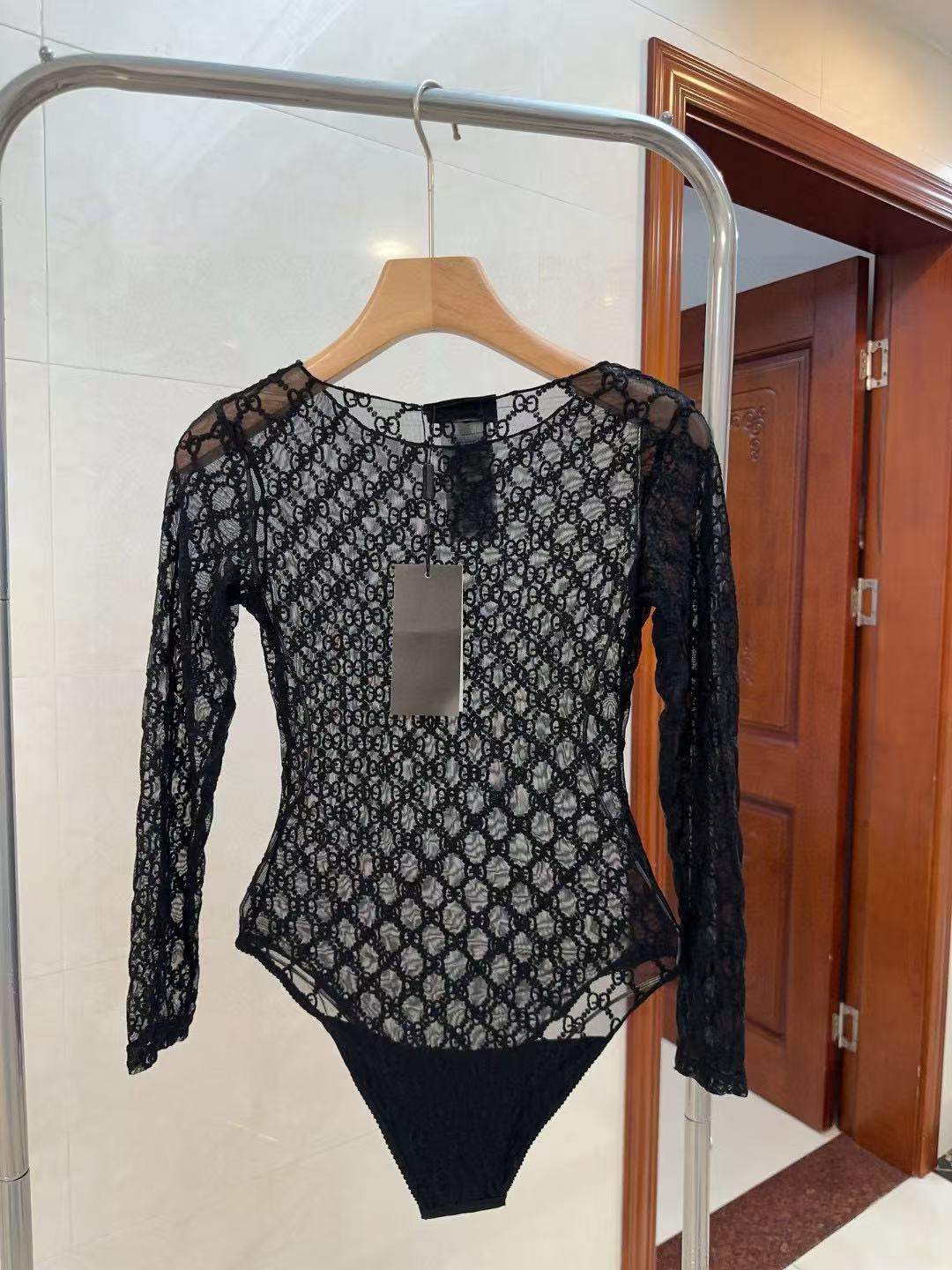 GUCC1 シースルー長袖水着【 50％割引+送料無料】