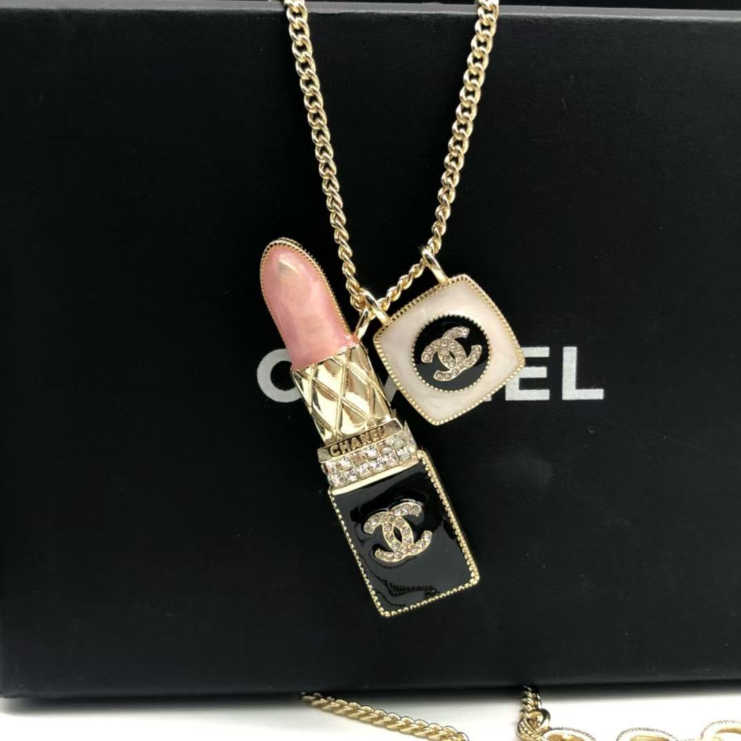 CHANE1 リップスティックネックレス【 50％割引+送料無料】