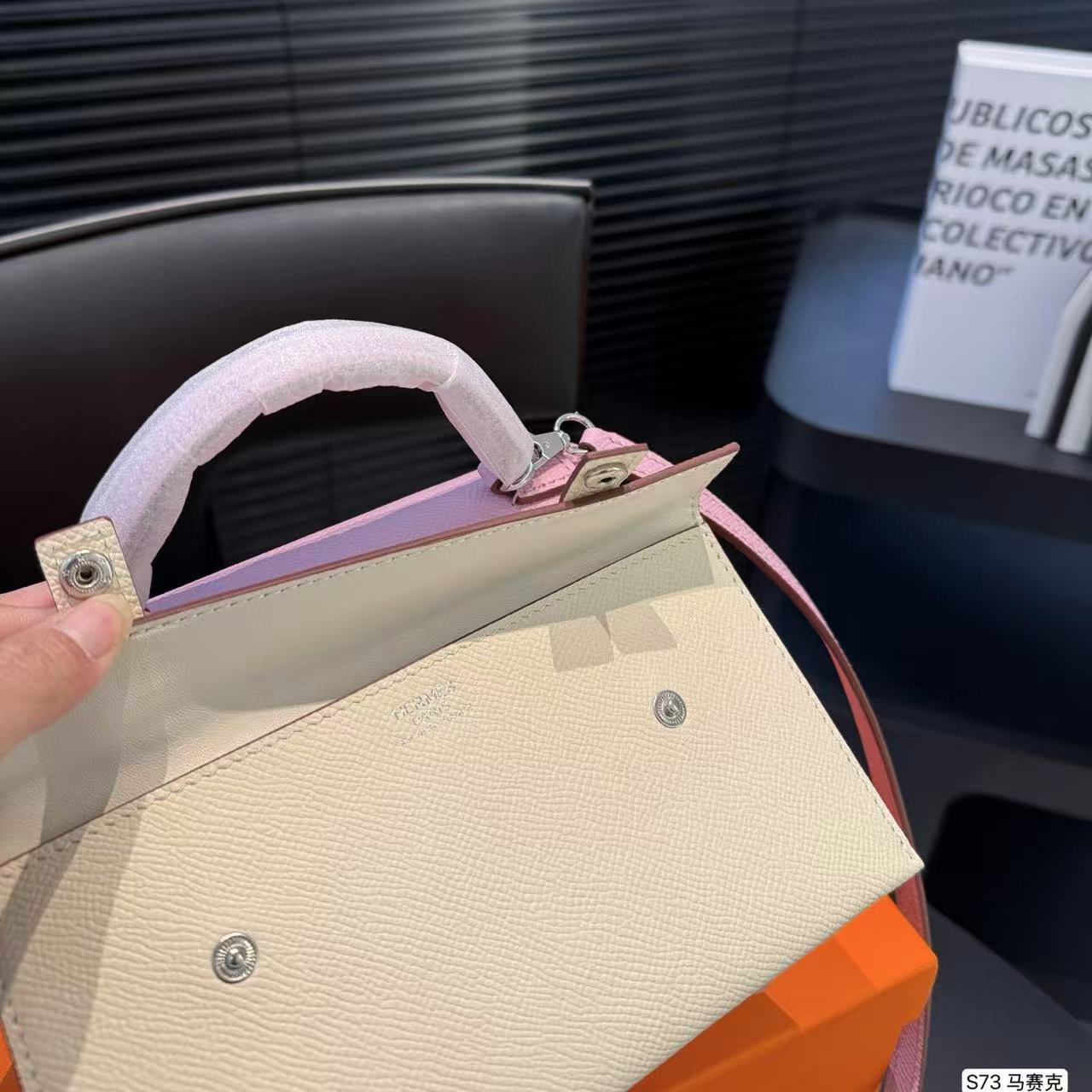 HERME5 kelly doll picto高品質の牛革ハンドバッグ【 50％割引+送料無料】