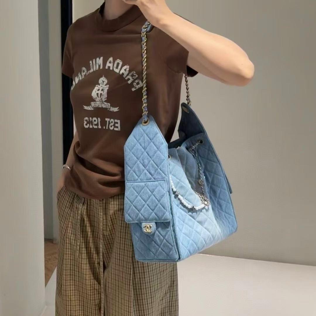 CHANE1 デニムトートバッグ【 50％割引+送料無料】