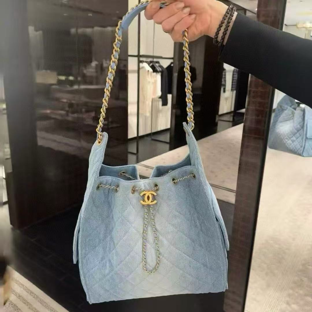CHANE1 デニムトートバッグ【 50％割引+送料無料】