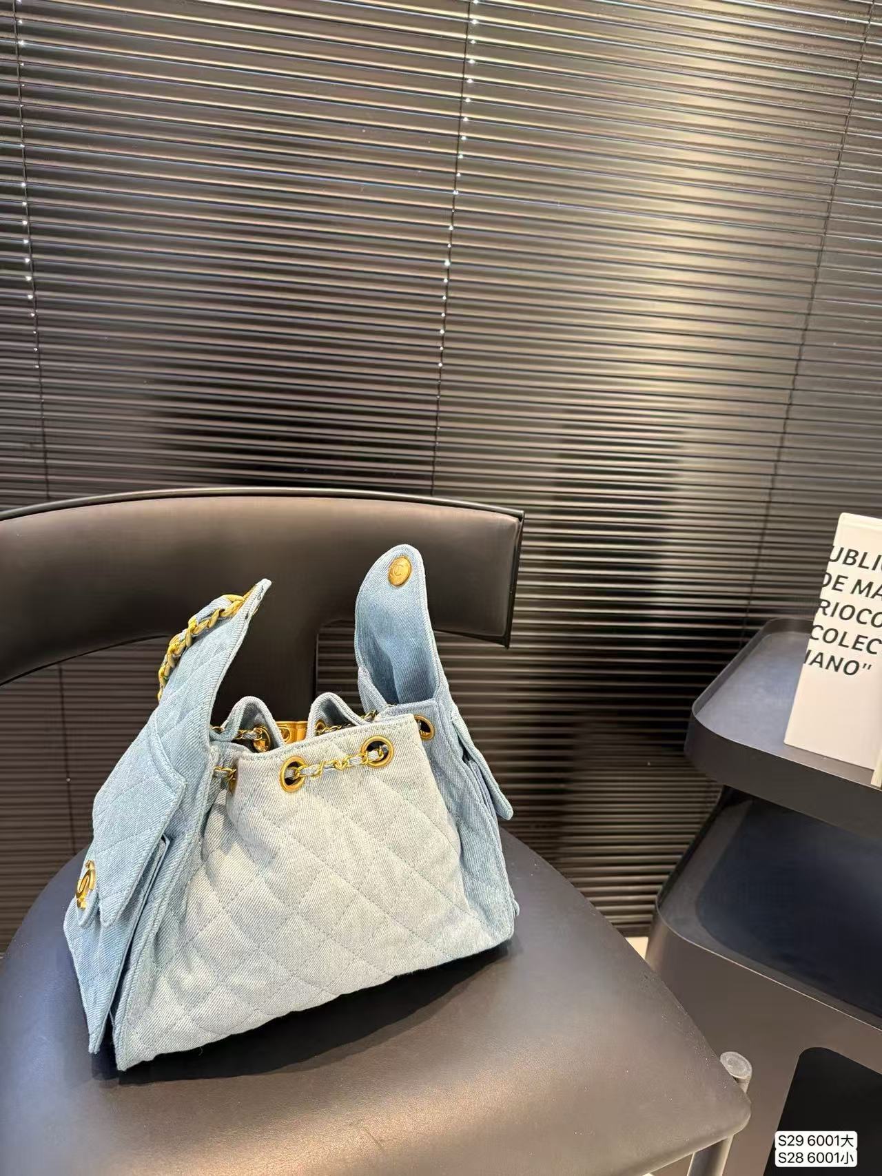 CHANE1 デニムトートバッグ【 50％割引+送料無料】