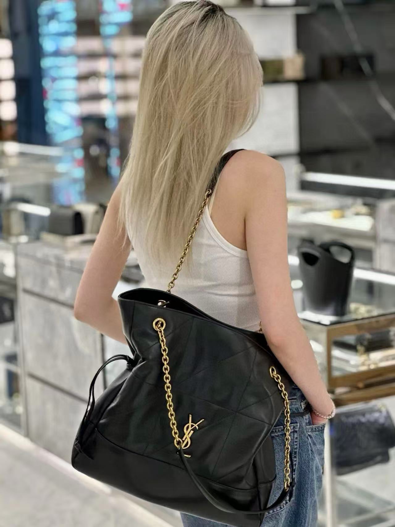 YSLの高品質チェーンショッピングバッグ【 50％割引+送料無料】