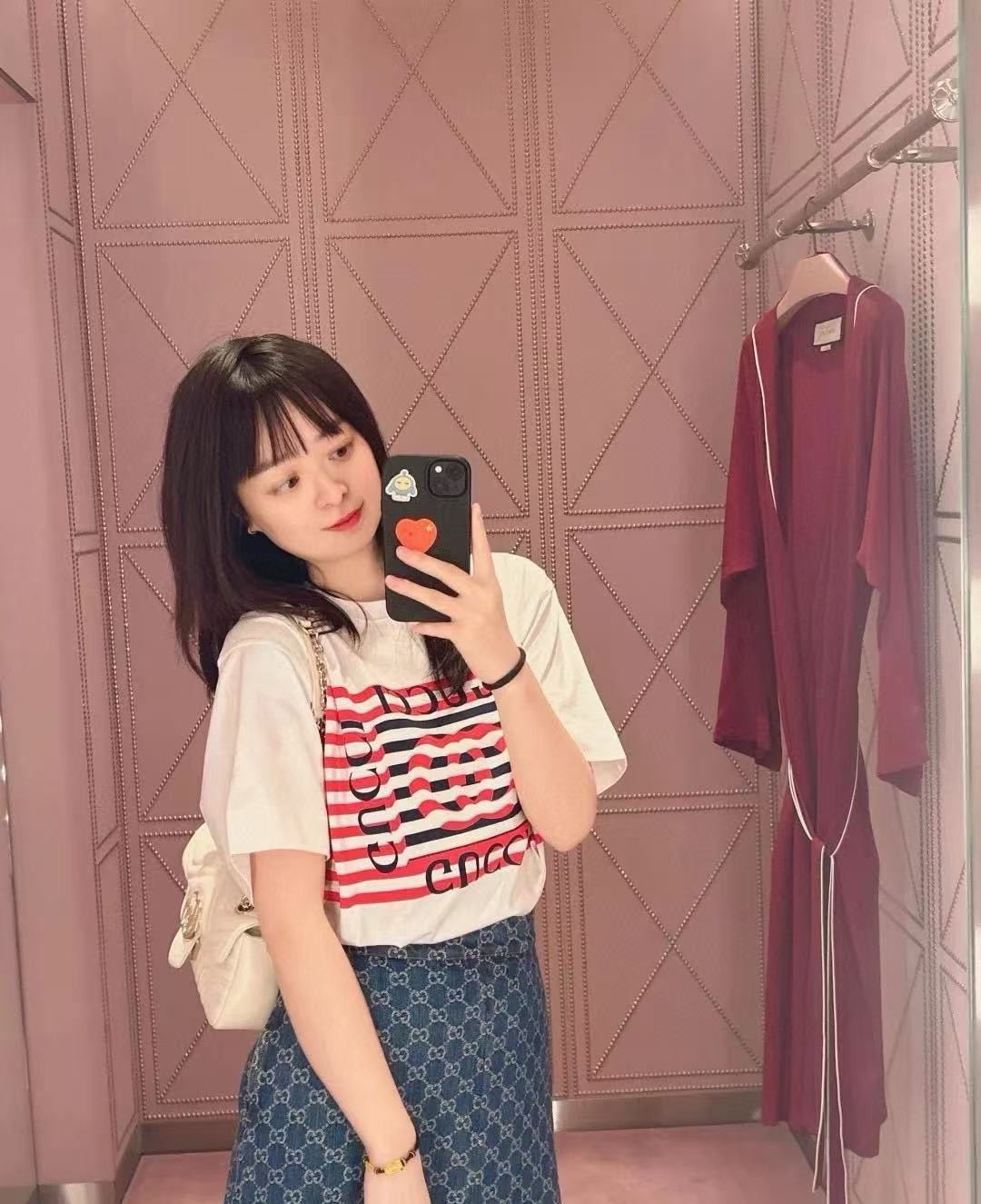 GUCC1 プリントレタリングTシャツ【 50％割引+送料無料】