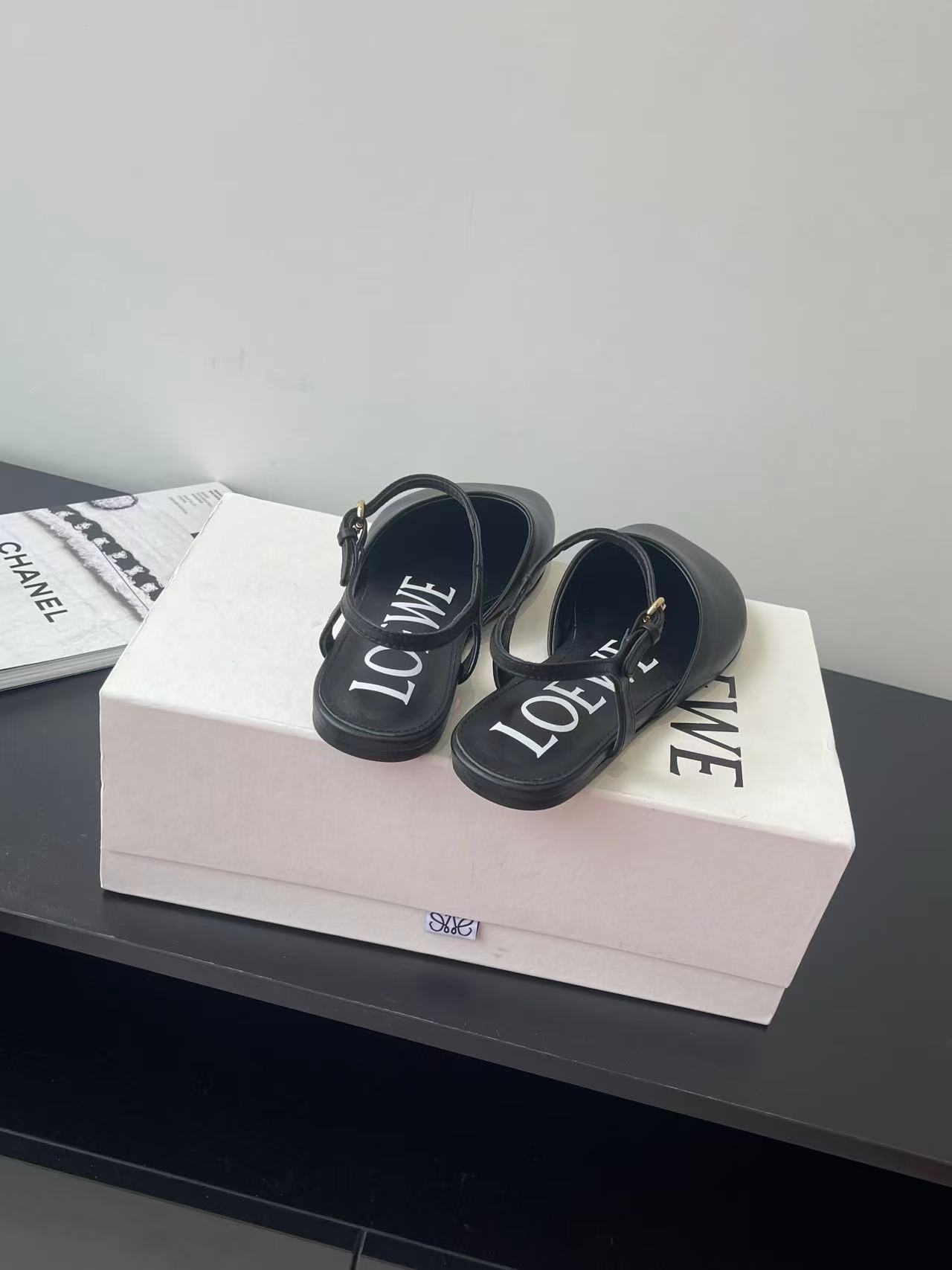 L0WEW 高品質レザーフラットシューズ【50％割引+送料無料】