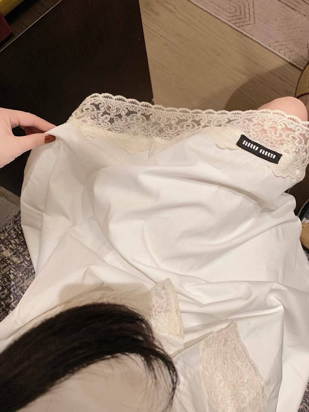 M1UM1U シンプルシャツ＋スカート ツーピースセット【 50％割引+送料無料】