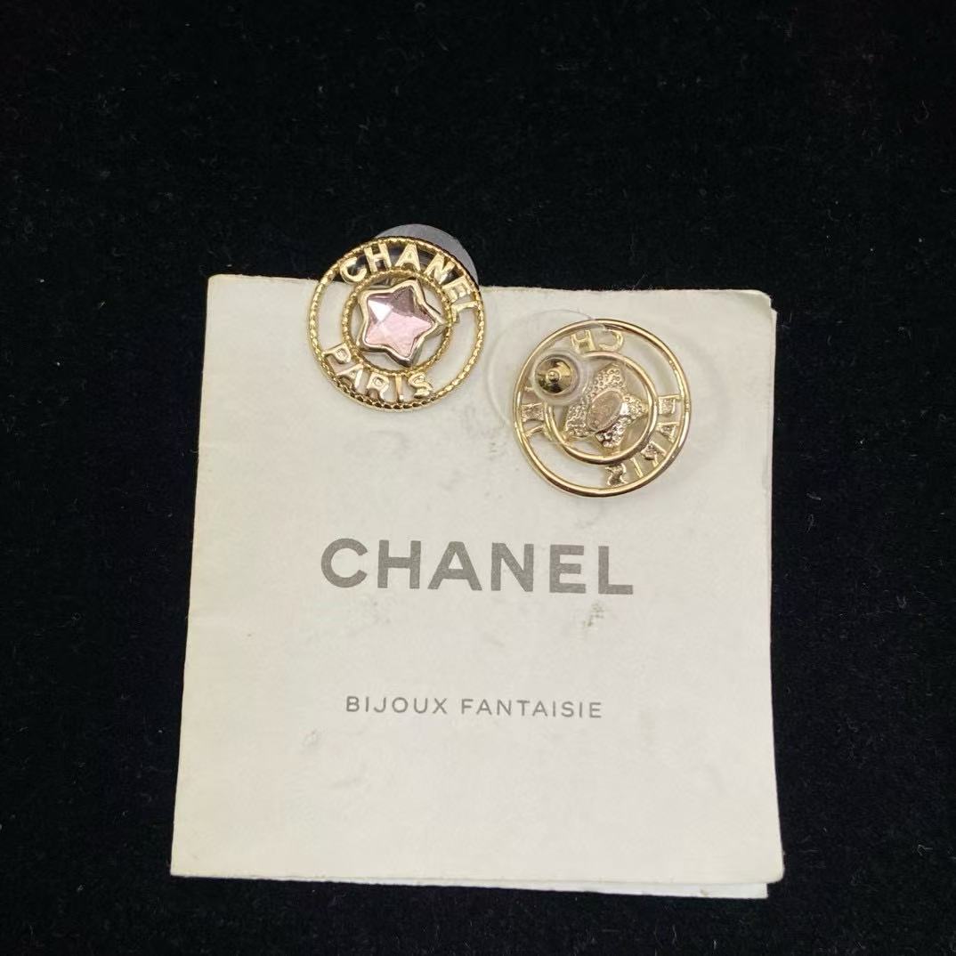 CHANE1 五芒星ラウンドイヤリング【50％割引+送料無料】