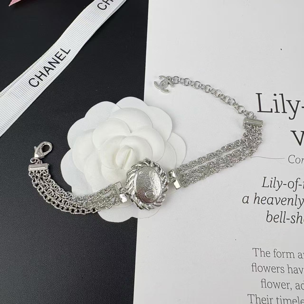 CHANE1 ダブルC フルダイヤモンドブレスレット【50％割引+送料無料】