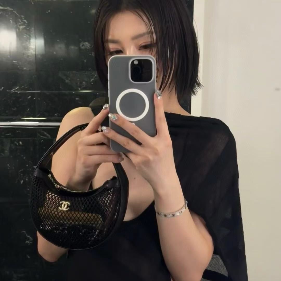 CHANE1 中空母子半月バッグ【 50％割引+送料無料】