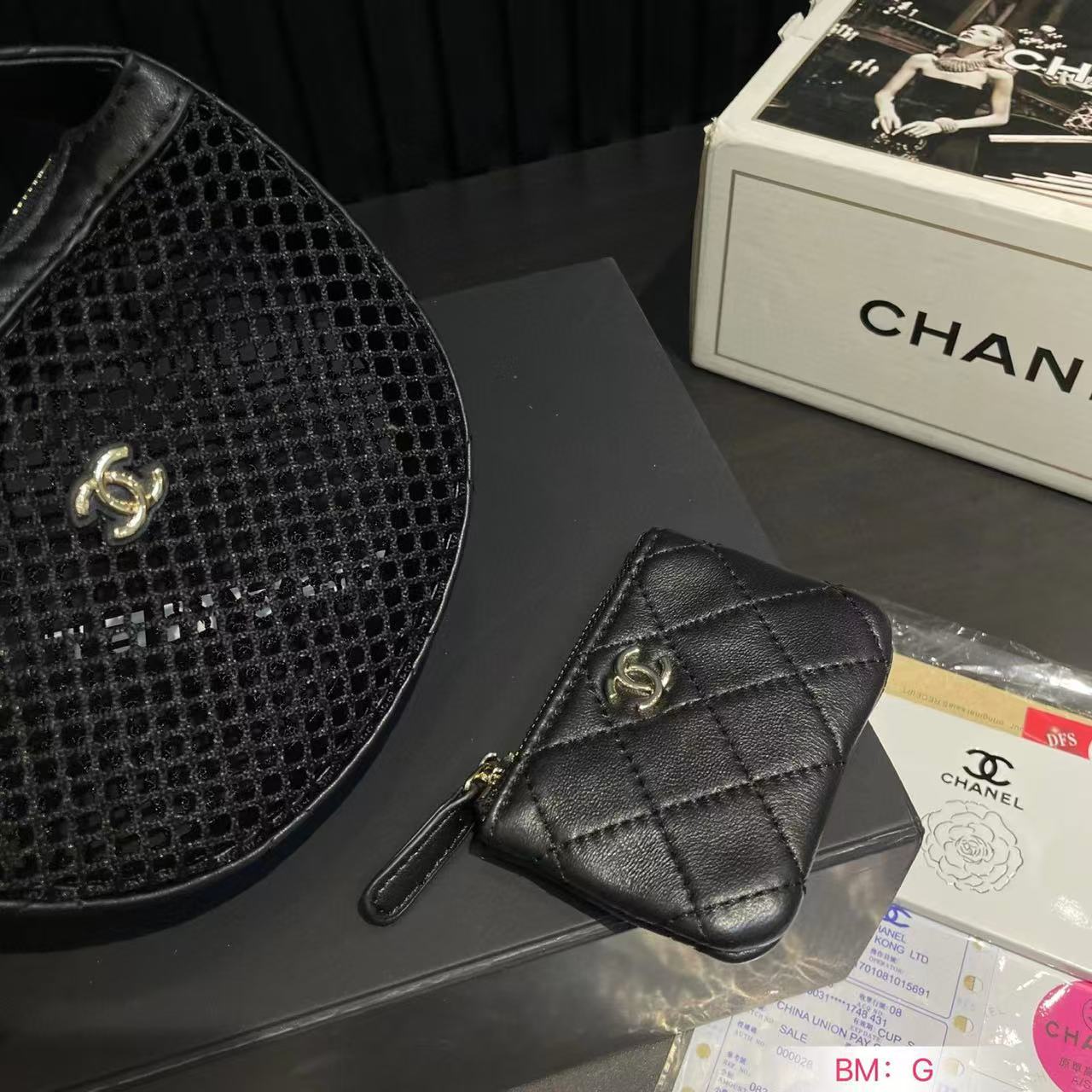 CHANE1 中空母子半月バッグ【 50％割引+送料無料】