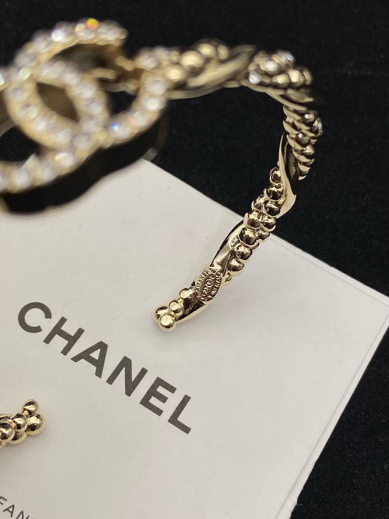 CHANE1 ダブルC ダイヤモンドブレスレット【 50％割引+送料無料】