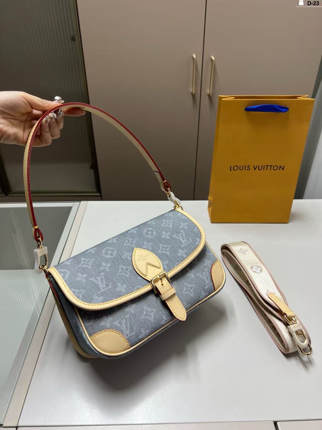 LVデニムアンダーアームバッグ【 50％割引+送料無料】