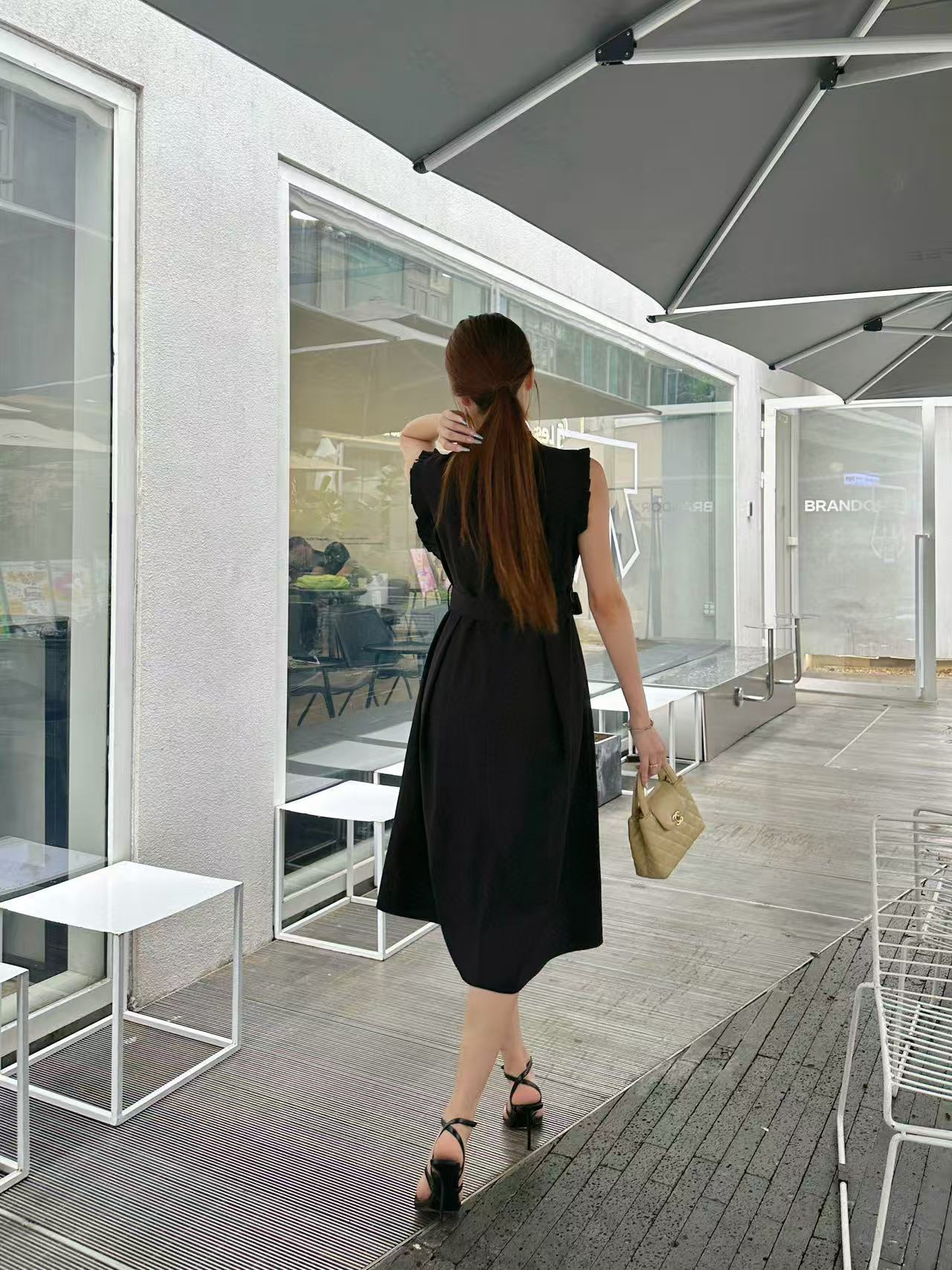 LVの高品質フリルチェーンドレス【 50％割引+送料無料】