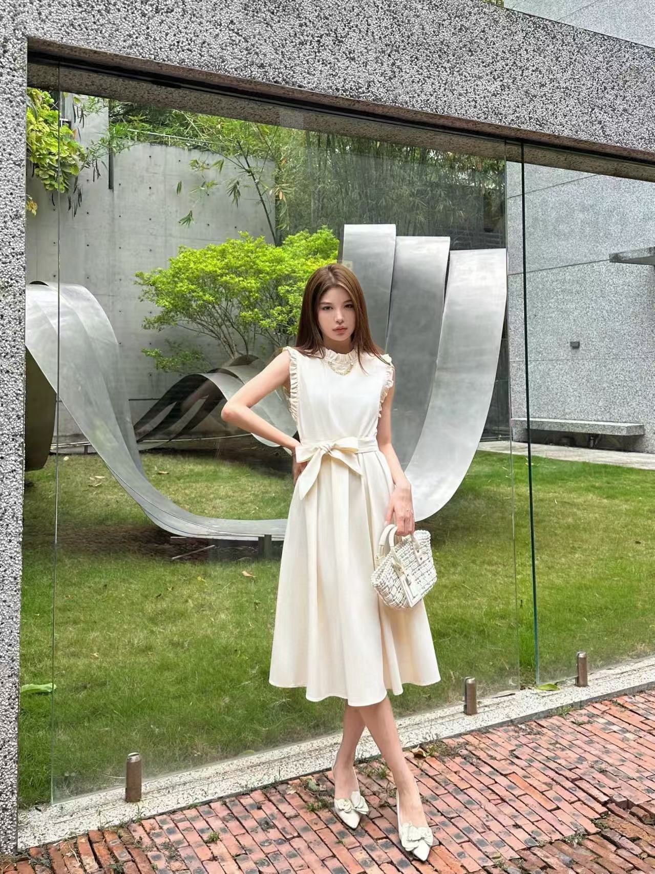 LVの高品質フリルチェーンドレス【 50％割引+送料無料】