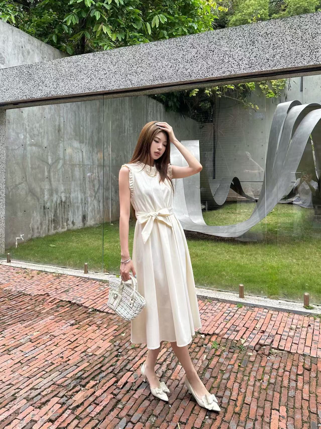 LVの高品質フリルチェーンドレス【 50％割引+送料無料】