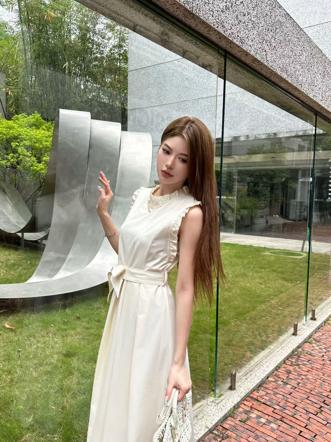 LVの高品質フリルチェーンドレス【 50％割引+送料無料】