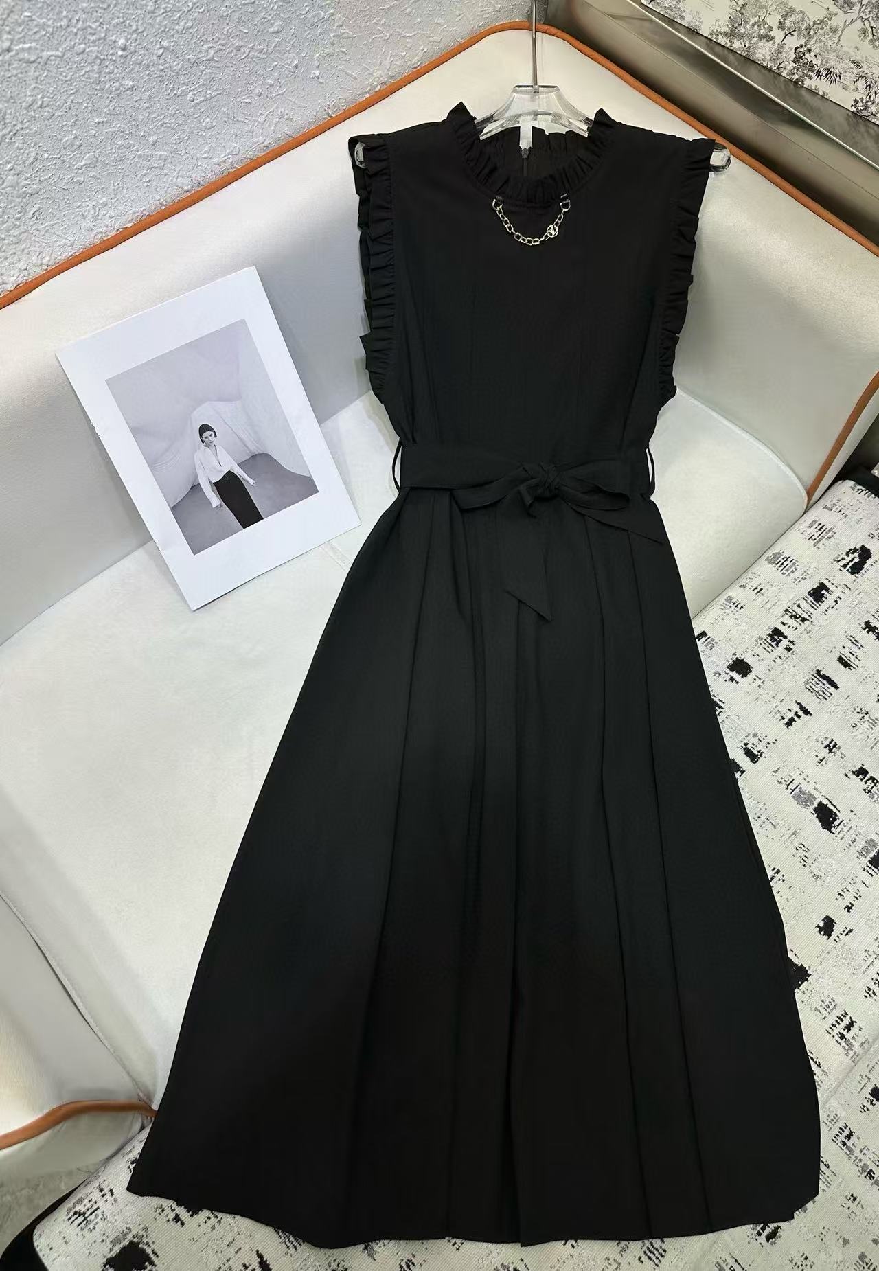 LVの高品質フリルチェーンドレス【 50％割引+送料無料】