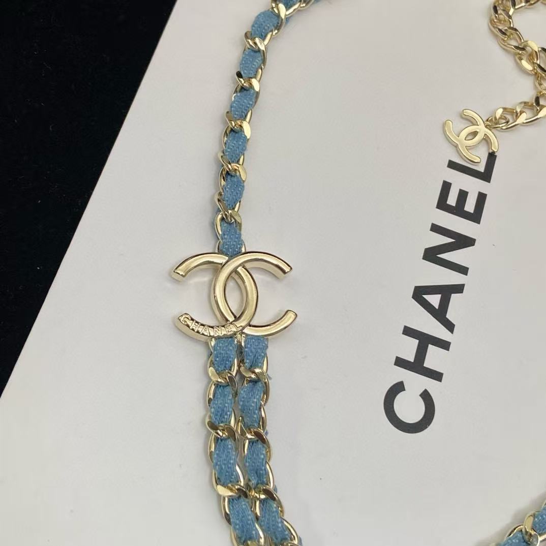 CHANE1 ダブルC 2層ネックレス【 50％割引+送料無料】