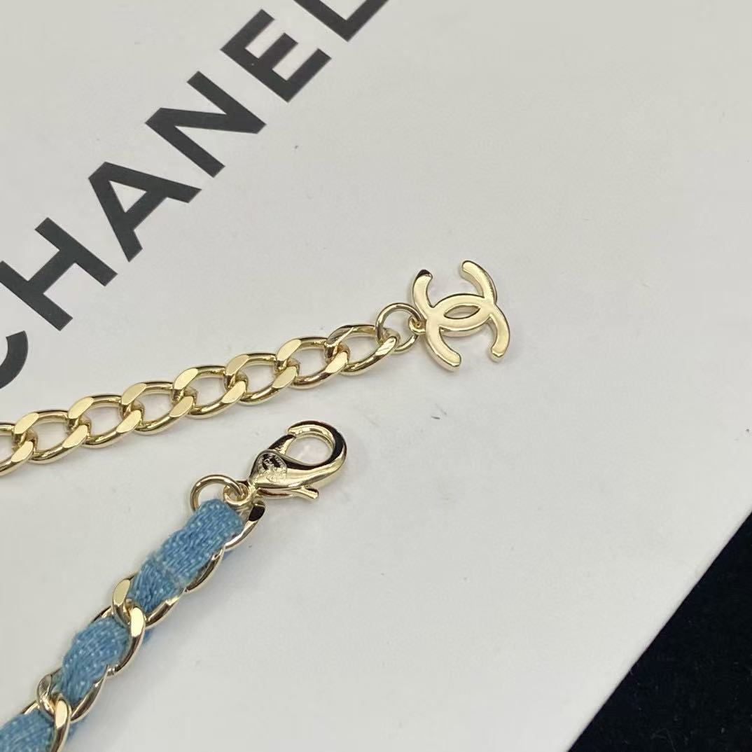 CHANE1 ダブルC 2層ネックレス【 50％割引+送料無料】