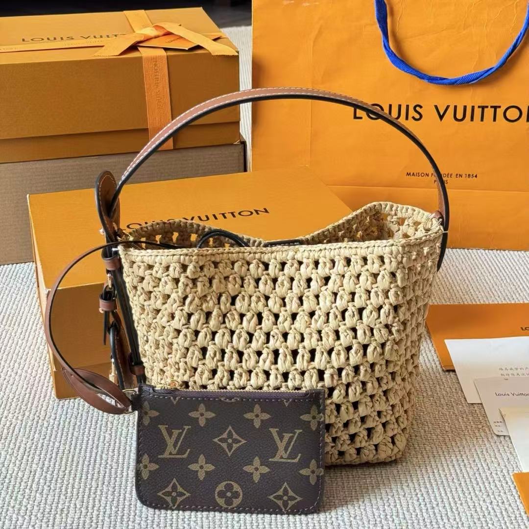 LVラフィアハンドバッグ【 50％割引+送料無料】