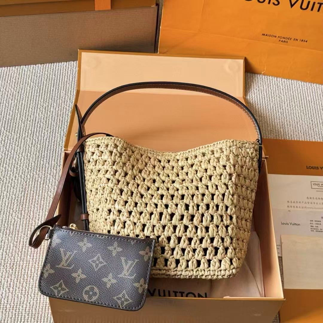 LVラフィアハンドバッグ【 50％割引+送料無料】