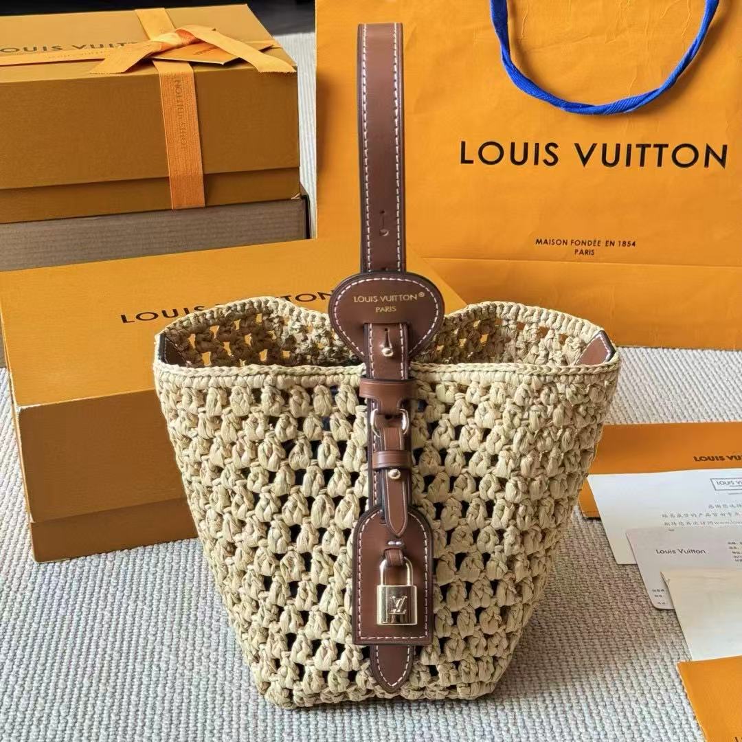 LVラフィアハンドバッグ【 50％割引+送料無料】