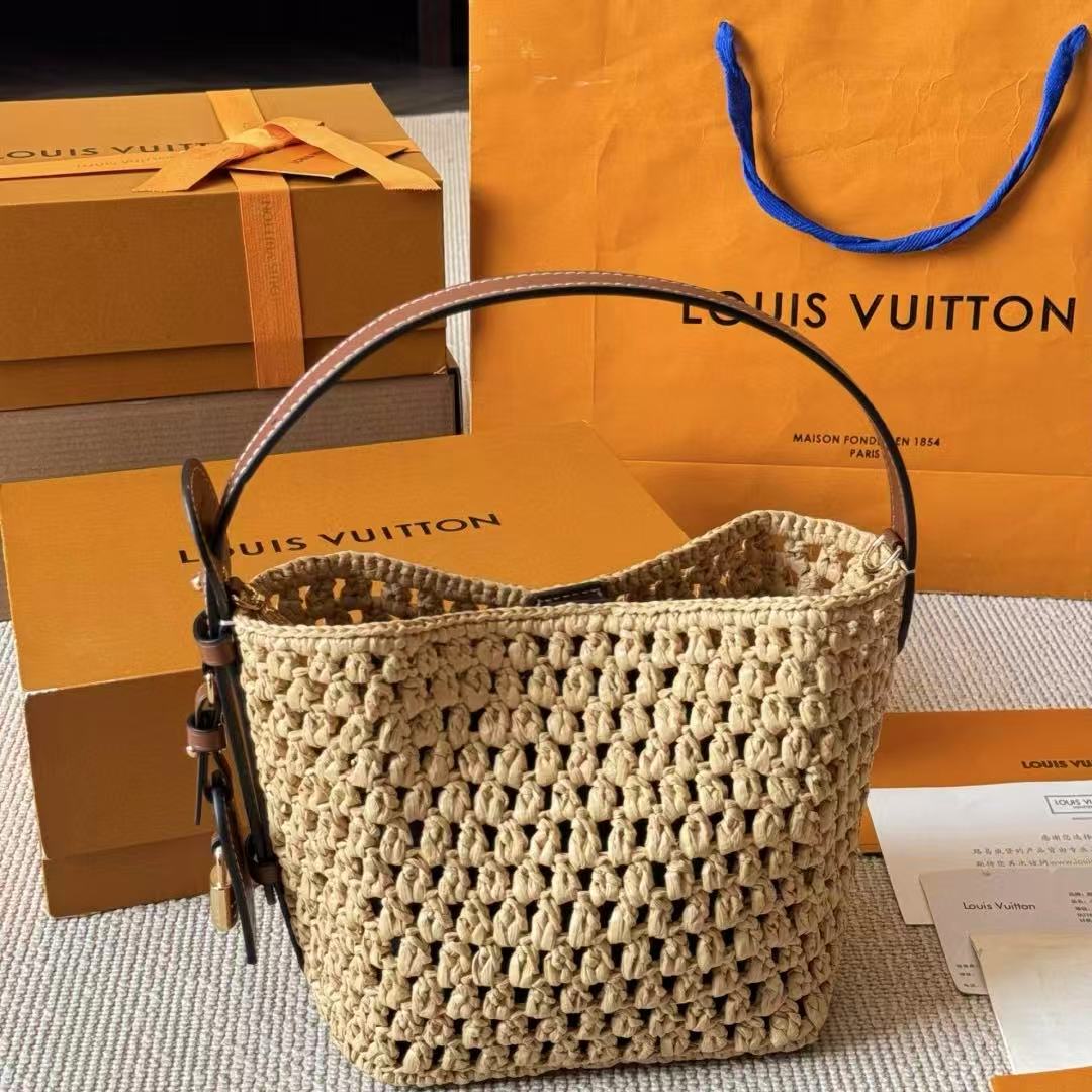 LVラフィアハンドバッグ【 50％割引+送料無料】