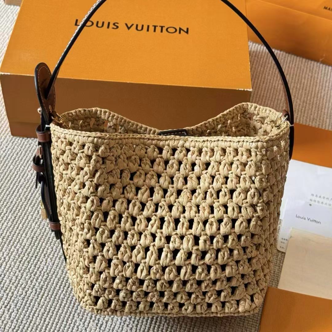 LVラフィアハンドバッグ【 50％割引+送料無料】