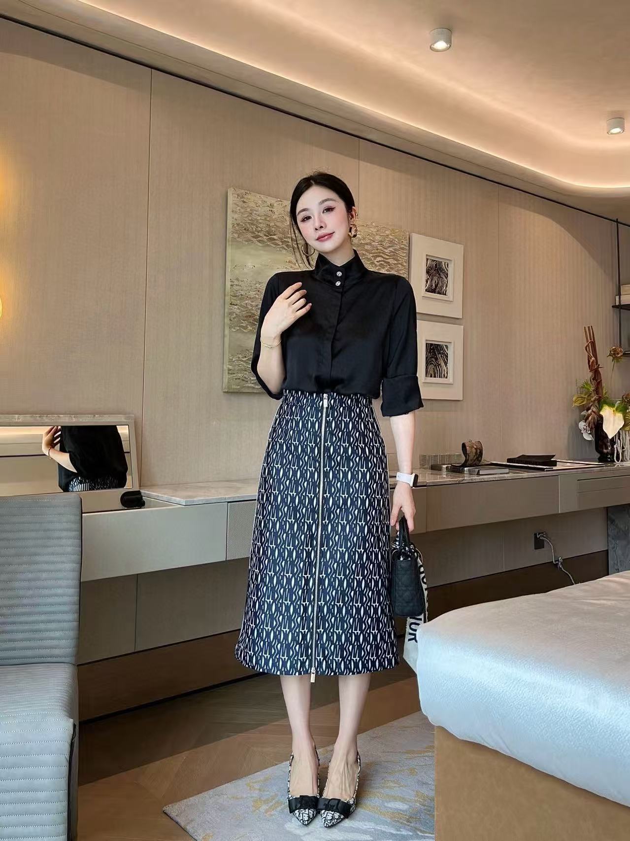 DI0Rの高品質ジャカードジッパースカート【50％割引+送料無料】