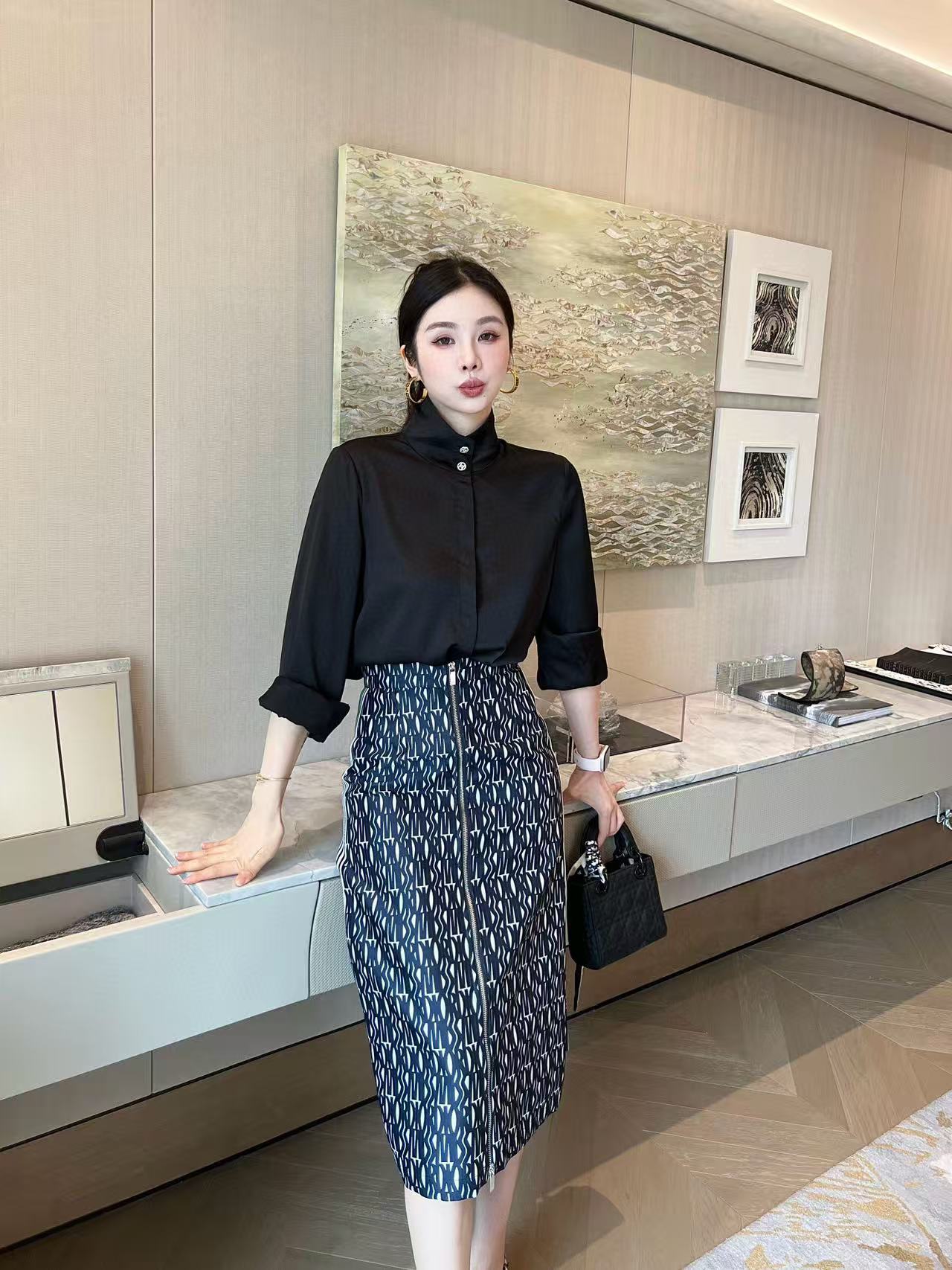 DI0Rの高品質ジャカードジッパースカート【50％割引+送料無料】