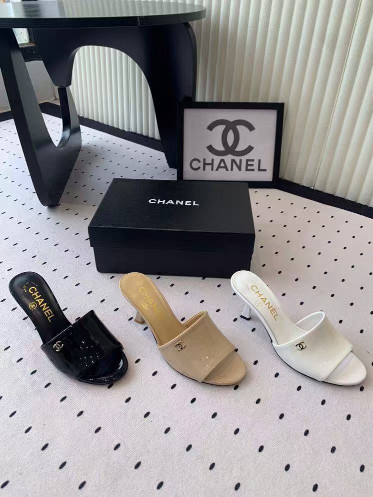 CHANE1 高品質パテントレザーハイヒールサンダル【50％割引+送料無料】