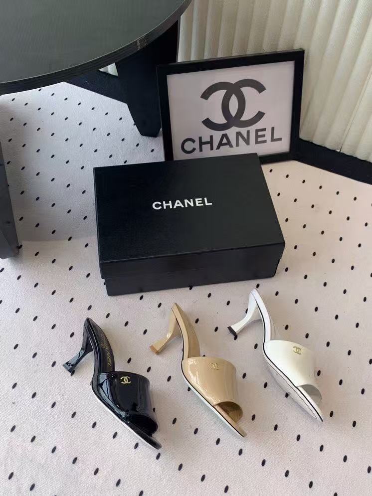 CHANE1 高品質パテントレザーハイヒールサンダル【50％割引+送料無料】