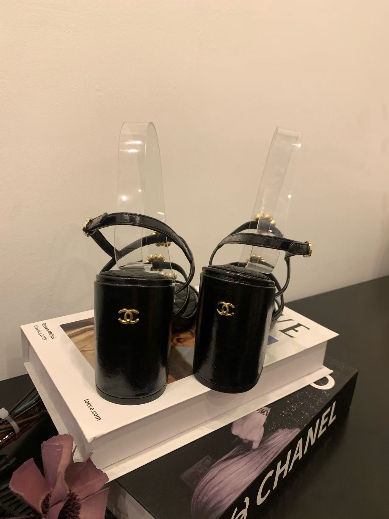 CHANE1 高品質パールフラワーハイヒールサンダル【50％割引+送料無料】