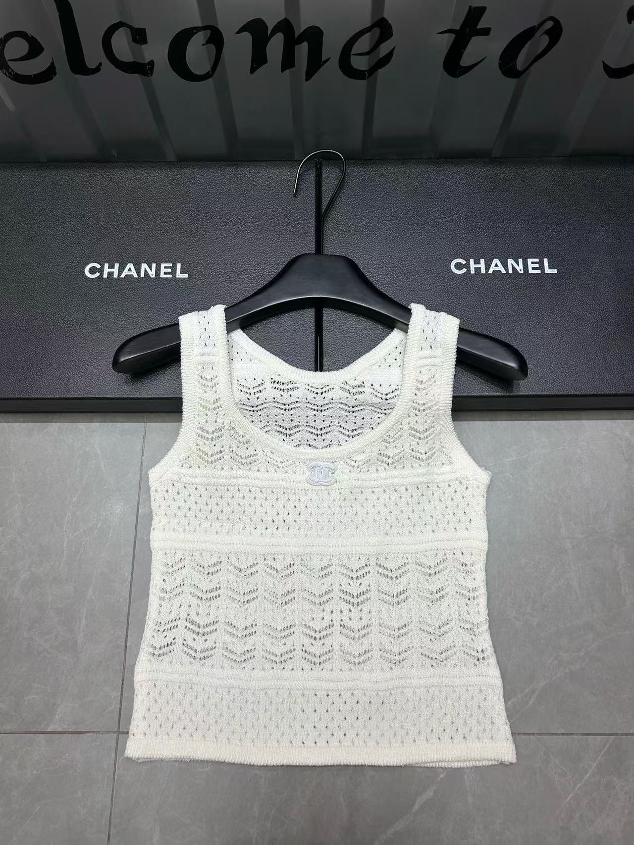 CHANE1 ダブルC中空ウールベスト【 50％割引+送料無料】